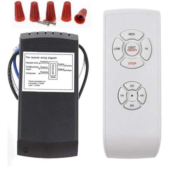Universal Ceiling Fan Remote Control Kit,3-in-1 Ceiling Fan Light Timing & Speed - Picture 1 of 6